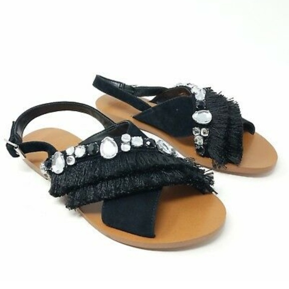 Vince‎ Camuto - Ampella Embellished Fringe Sandals
